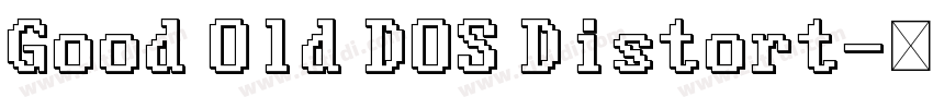 Good Old DOS Distort字体转换